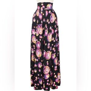 Trashy Diva Get Lucky Skirt Bubbles Long Pink Black A Line Circle Floor Length